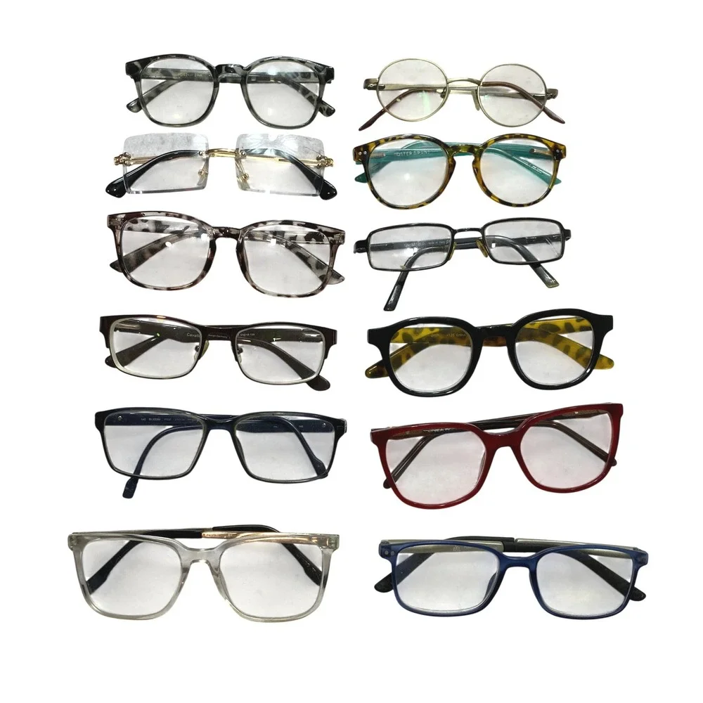 Lot 12 Pairs Unbranded Eyeglasses Frames Mixed Styles Multicolor Bulk Bundle